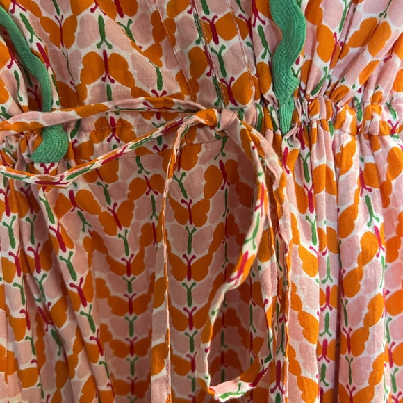 Olivia James Delia Dress, Pink Flutter (Monkees) Size Medium - Picture 5 of 9